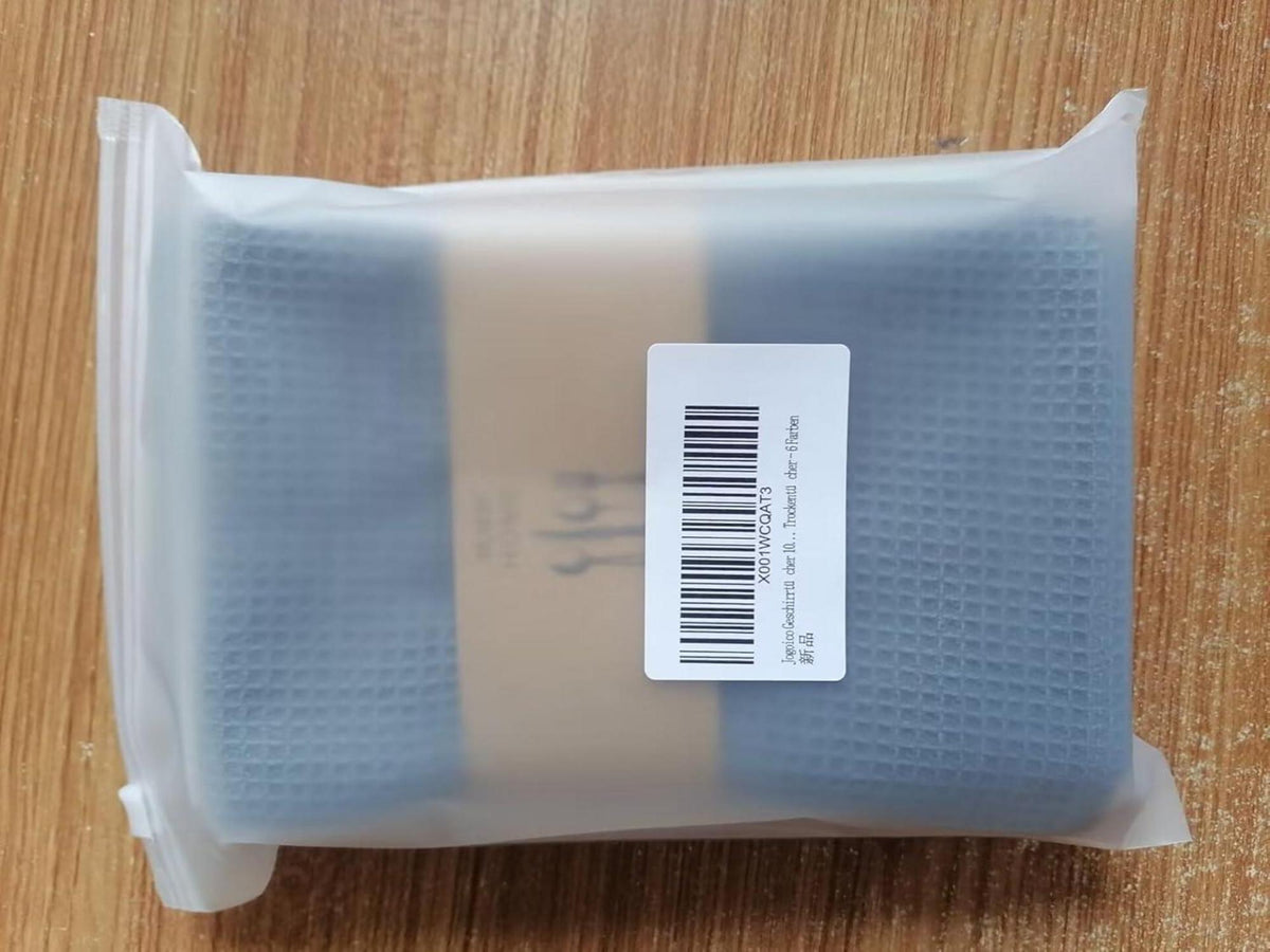 6er Set Waffeltücher 35x35cm Küchentücher Baumwolle Saugfähig Premium