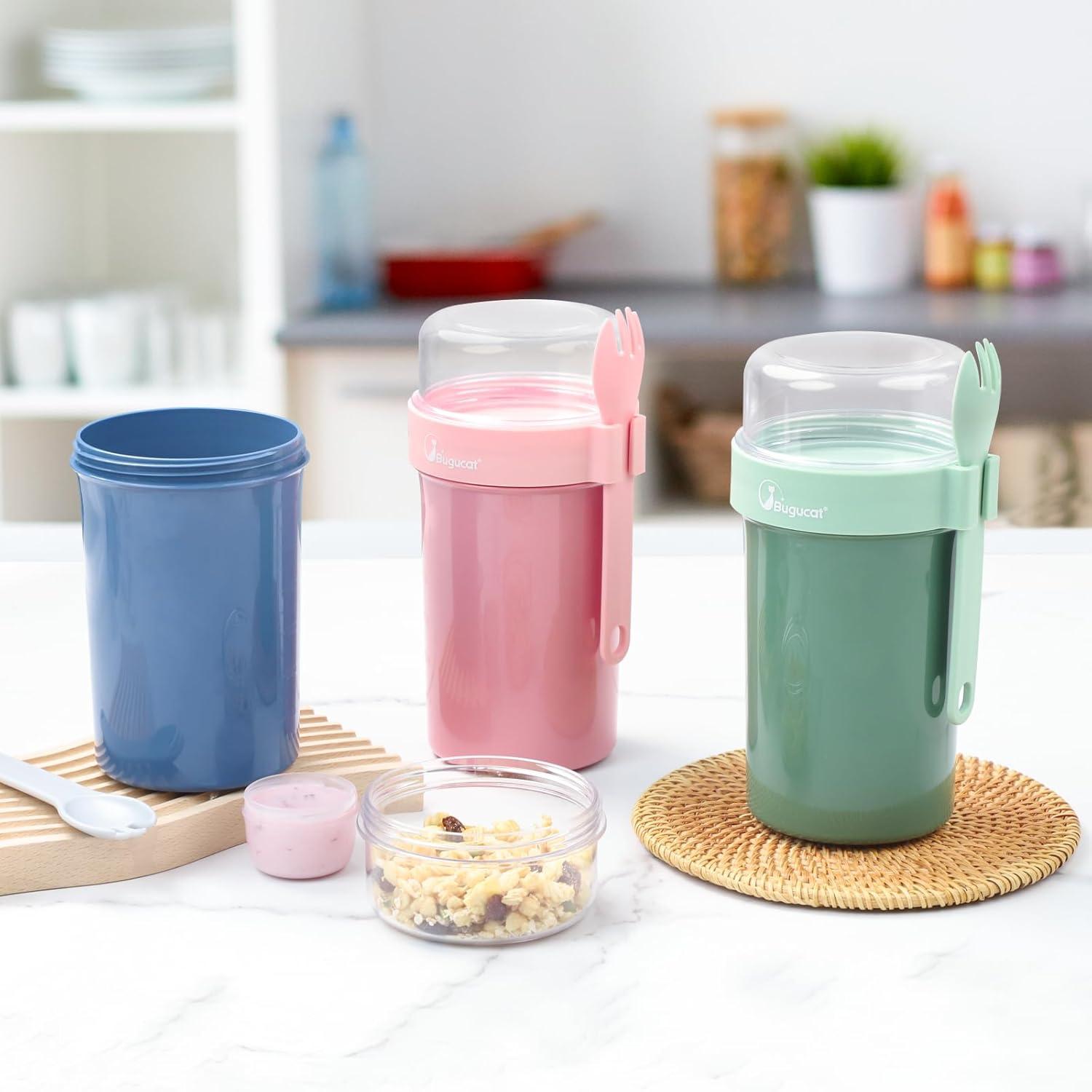Müslibecher to Go Set 760ml+230ml, Joghurtbecher mit