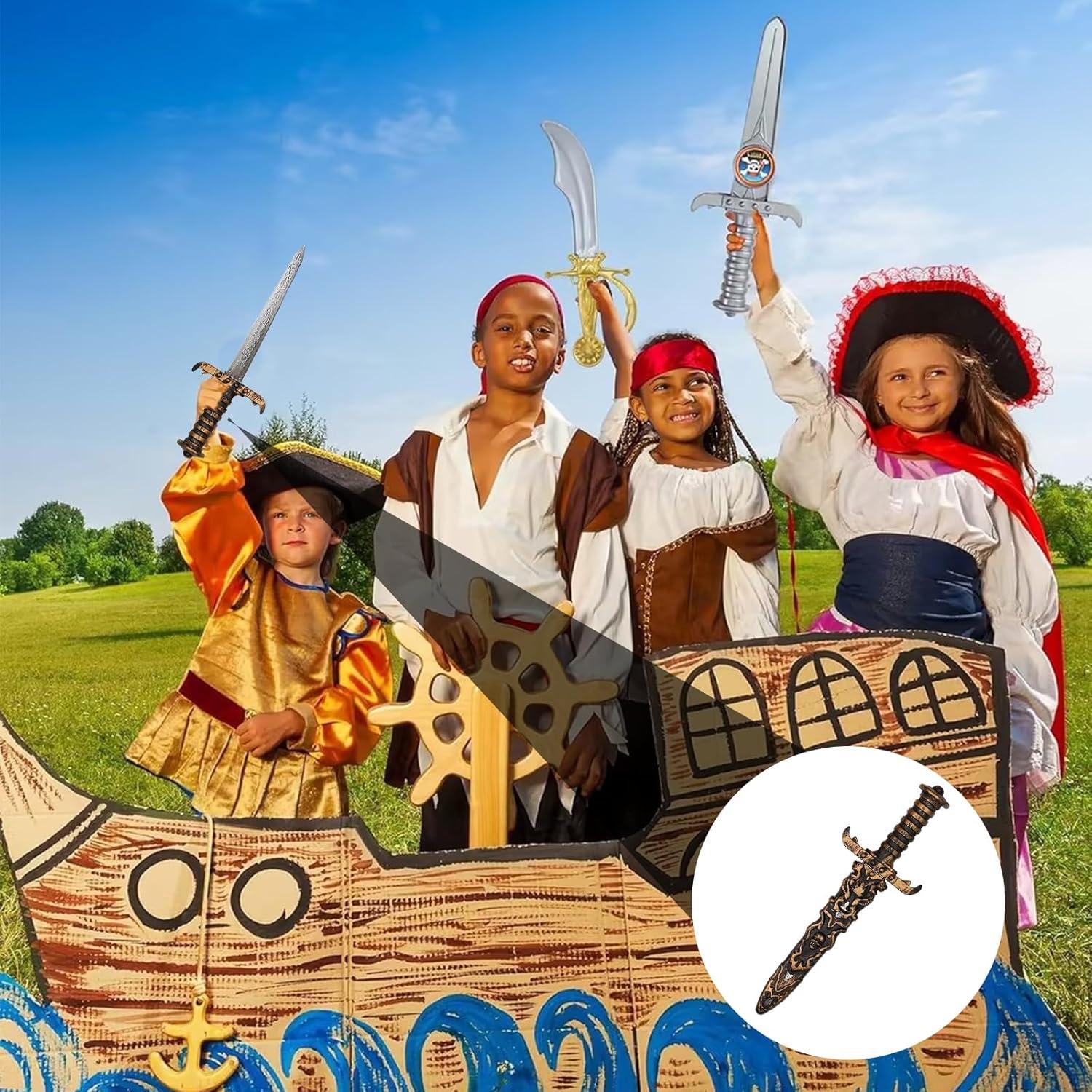 Piratenschwert Dolch Kunststoff 2 Stück Piratenparty