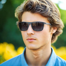 Polarisierte TR90 Sonnenbrille Herren UV400 Schutz Schwarz