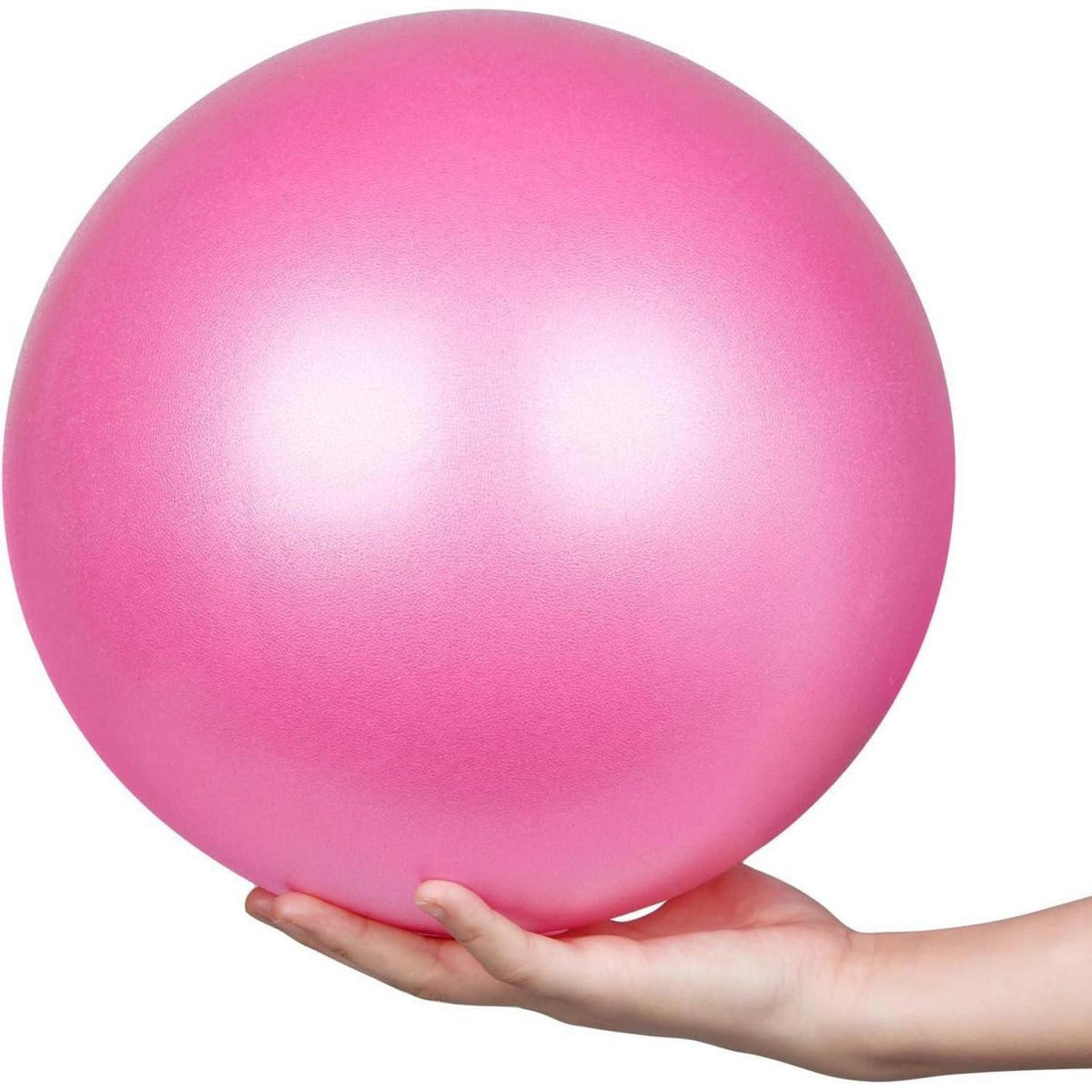 Gymnastikball 25cm Rosa mit Strohhalm für Yoga & Pilates