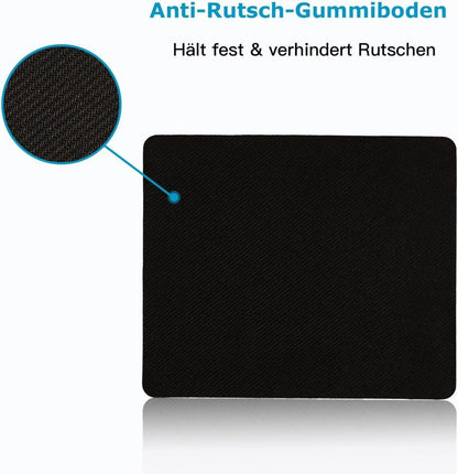 AOKSUNOVA Mauspad Klein Mädchen Design 24 x 20 cm - Rutschfest, Abwaschbar, Lycra-Oberfläche