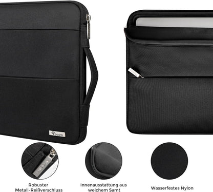 Voova 15,6-16 Zoll Laptop Hülle Sleeve Case Schutzhülle Schwarz