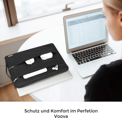 Voova 15,6-16 Zoll Laptop Hülle Sleeve Case Schutzhülle Schwarz