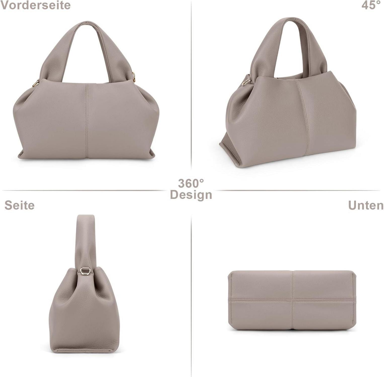 Kleine Damen PU Leder Umhängetasche Vintage Hobo Beuteltasche