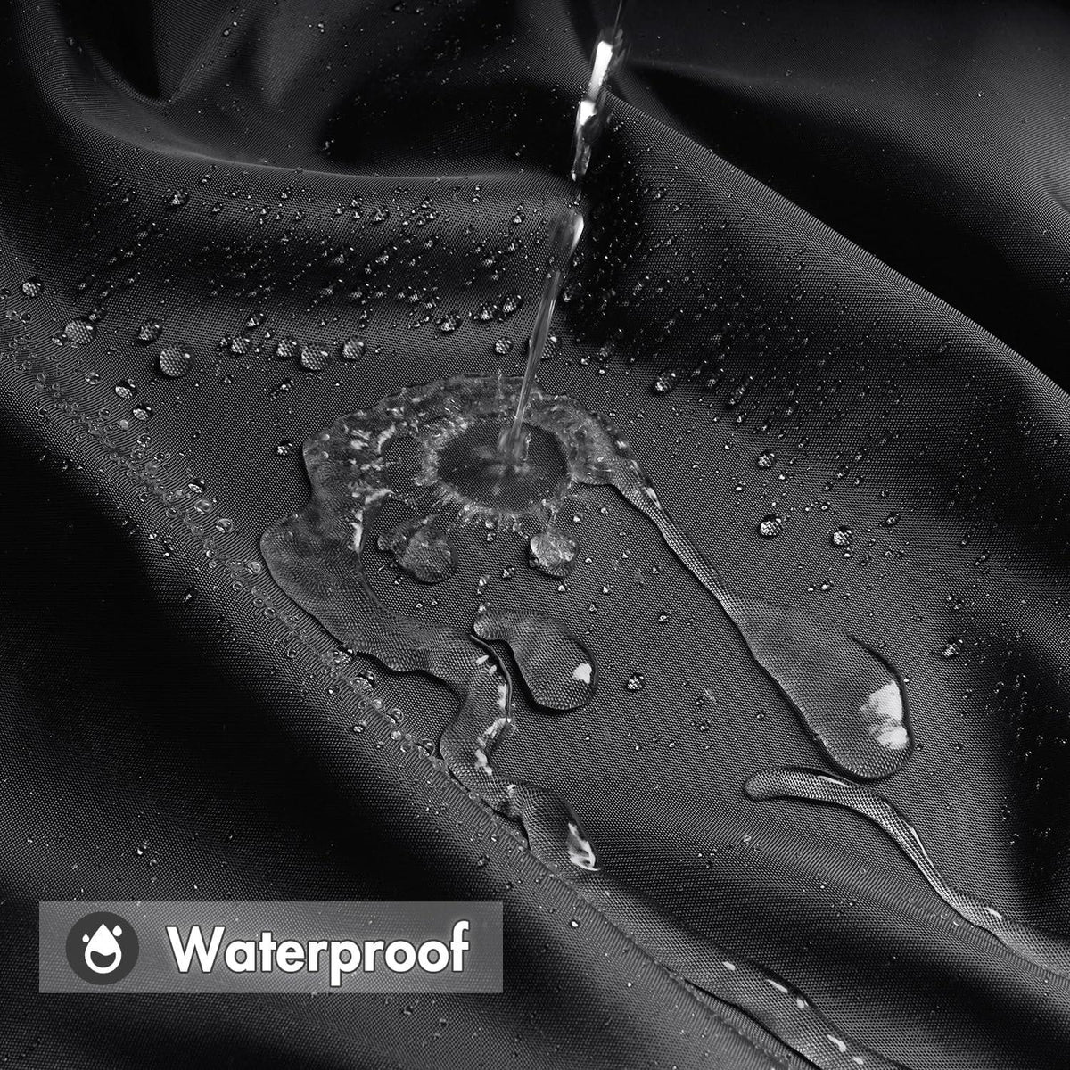 MIULEE Duschvorhang Dunkelgrau 150x180cm Wasserdicht Anti-schimmel Textil Waschbar Schnelltrocknend Badezimmer
