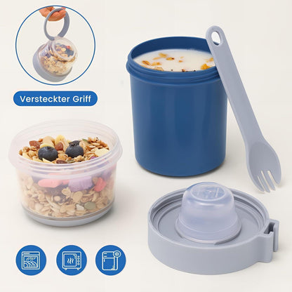 Bugucat 2in1 Müslibecher to Go 870ml Rosa