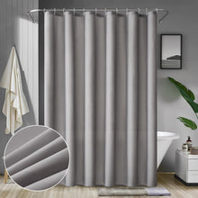 Duschvorhang Wasserdicht Grau Textil Waschbar Anti-schimmel 200x240cm
