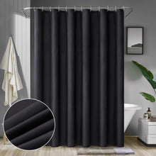 Duschvorhang 180x180cm Schwarz Wasserdicht Anti-schimmel