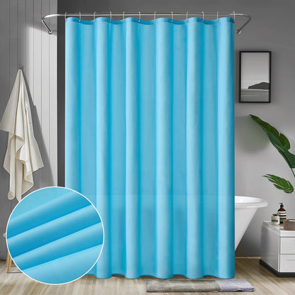 Duschvorhang Wasserdicht Anti-schimmel Textil 180x210cm Blau