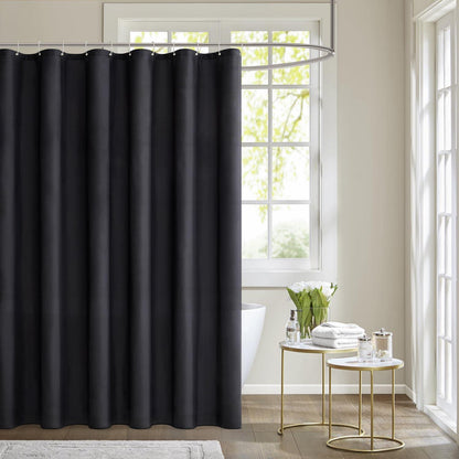 MIULEE Duschvorhang 120x180cm Schwarz Wasserdicht