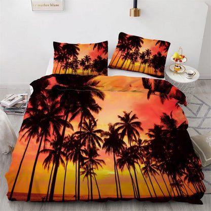 Palme Kinderbettwäsche-Set 135x200 cm, 4-teilig Mikrofaser