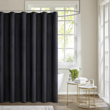 MIULEE Duschvorhang 180x200cm Schwarz Wasserdicht