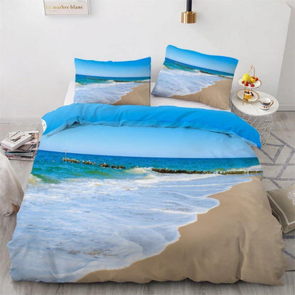 ROUSKI Kinderbettwäsche 135x200 cm Ozean 4-teilig Mikrofaser