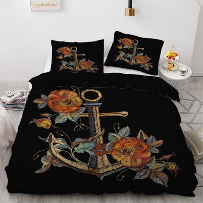 Anker 3teilig Bettwäsche Set 220x240 cm Mikrofaser