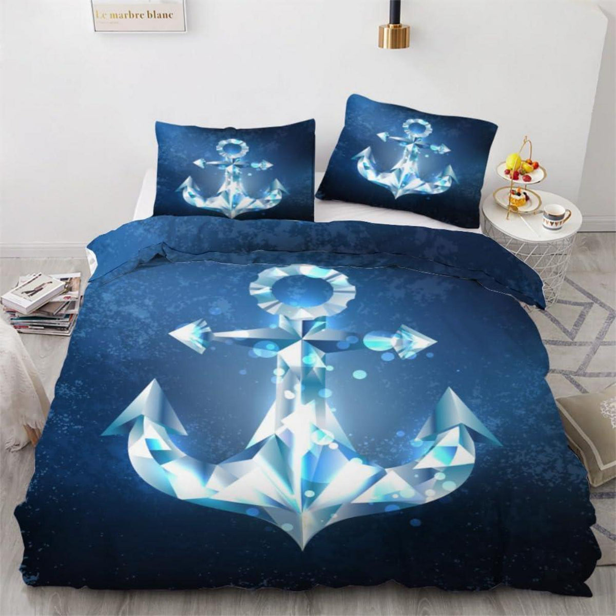 Anker 3teilig Bettwäsche-Set 220x240 cm Mikrofaser