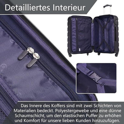 Hartschalen Koffer Set 2tlg (M+L) Spinell Rot