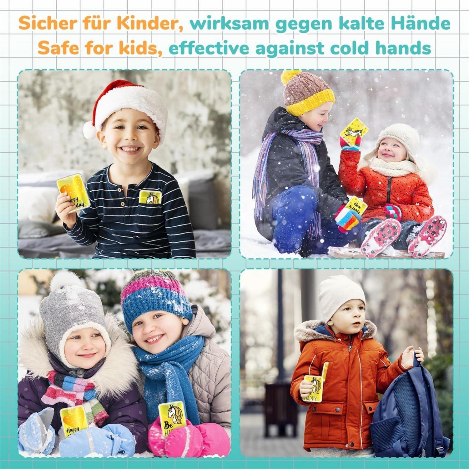 4 Stück Einhorn Handwärmer Taschenheizkissen Wiederverwendbar Winter Geschenk