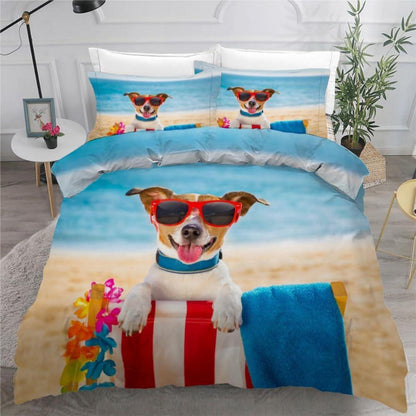 Jack Russell Terrier Bettwäsche-Set 135x200 cm, 4-teilig