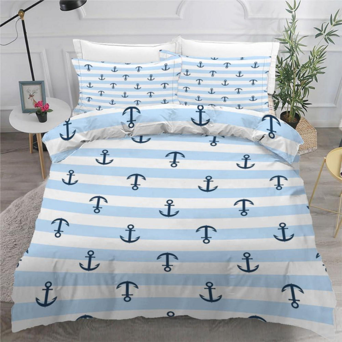 Anker 3teilig Bettwäsche-Set 220x240 cm Mikrofaser