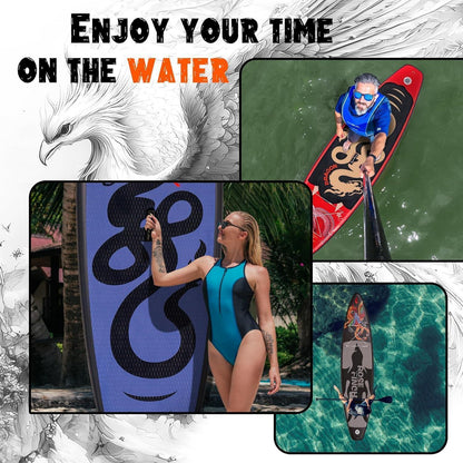 Aufblasbares SUP Board Allround mit Zubehör, Grau