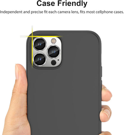 SPARIN iPhone 15 Pro Kameraschutz 4 Stück 9H Härte Glas Klar Anti-Kratzer