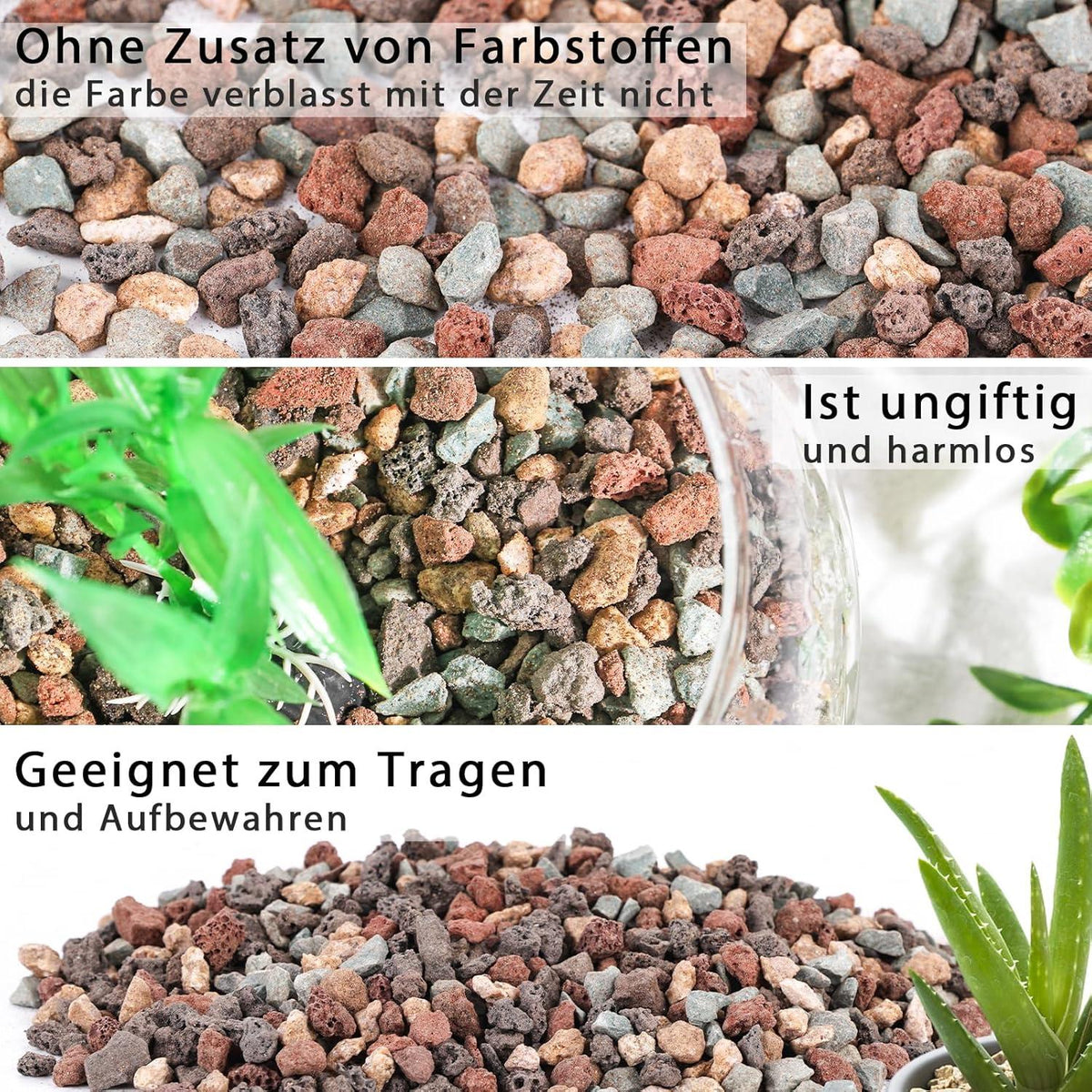 Dekorative Natur Vulkangestein Lavagranulat Aquarium Landschaftsbau