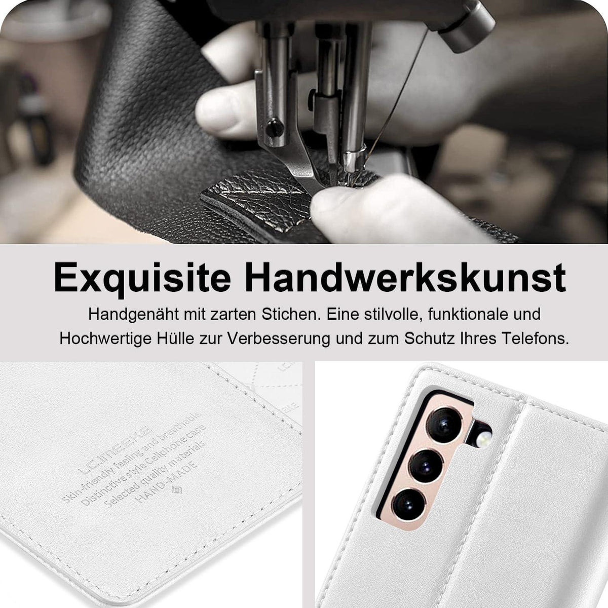 Samsung Galaxy S24 Plus Hülle Leder Flip Wallet mit