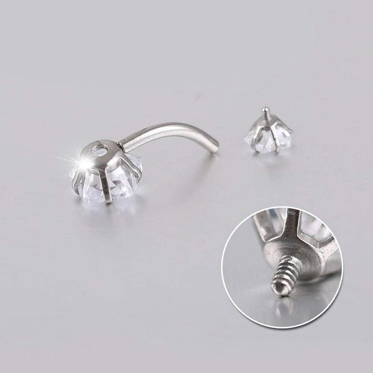 Bauchnabelpiercing 3er Set 10mm Chirurgenstahl Silber Gold Herz Schmetterling