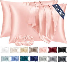 2er-Set Satin Kissenbezug 40x80 Rosa Haarpflege und Hautschutz