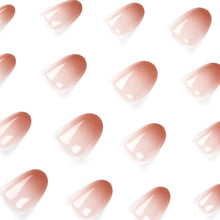 24er Pack Künstliche Nägel French Acryl Nude Press on Nails