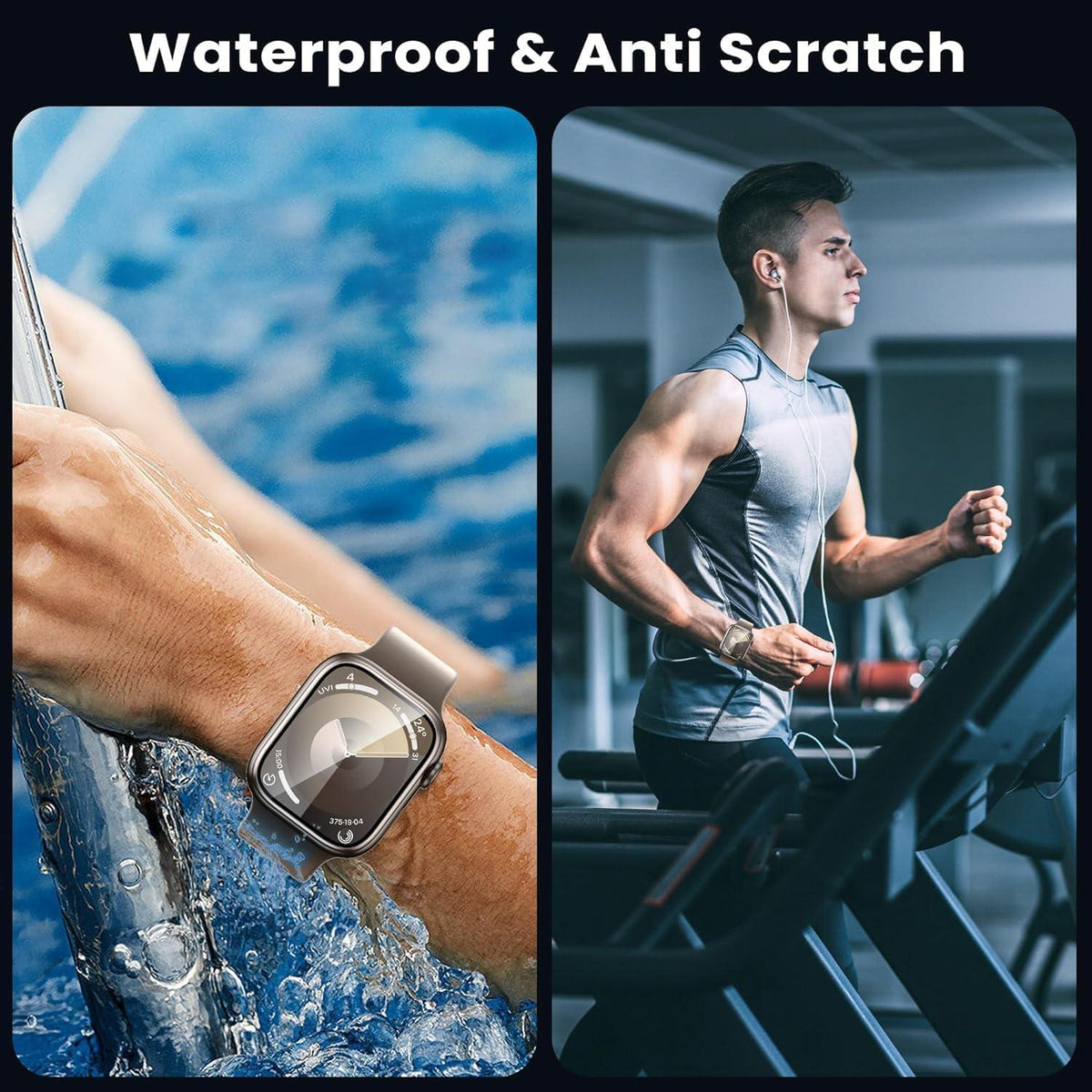 Schutzfolie Apple Watch Series 9/8/7 45mm Displayschutz Panzerfolie 2