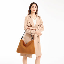 Miss Lulu Damen Vintage Wildleder Handtasche