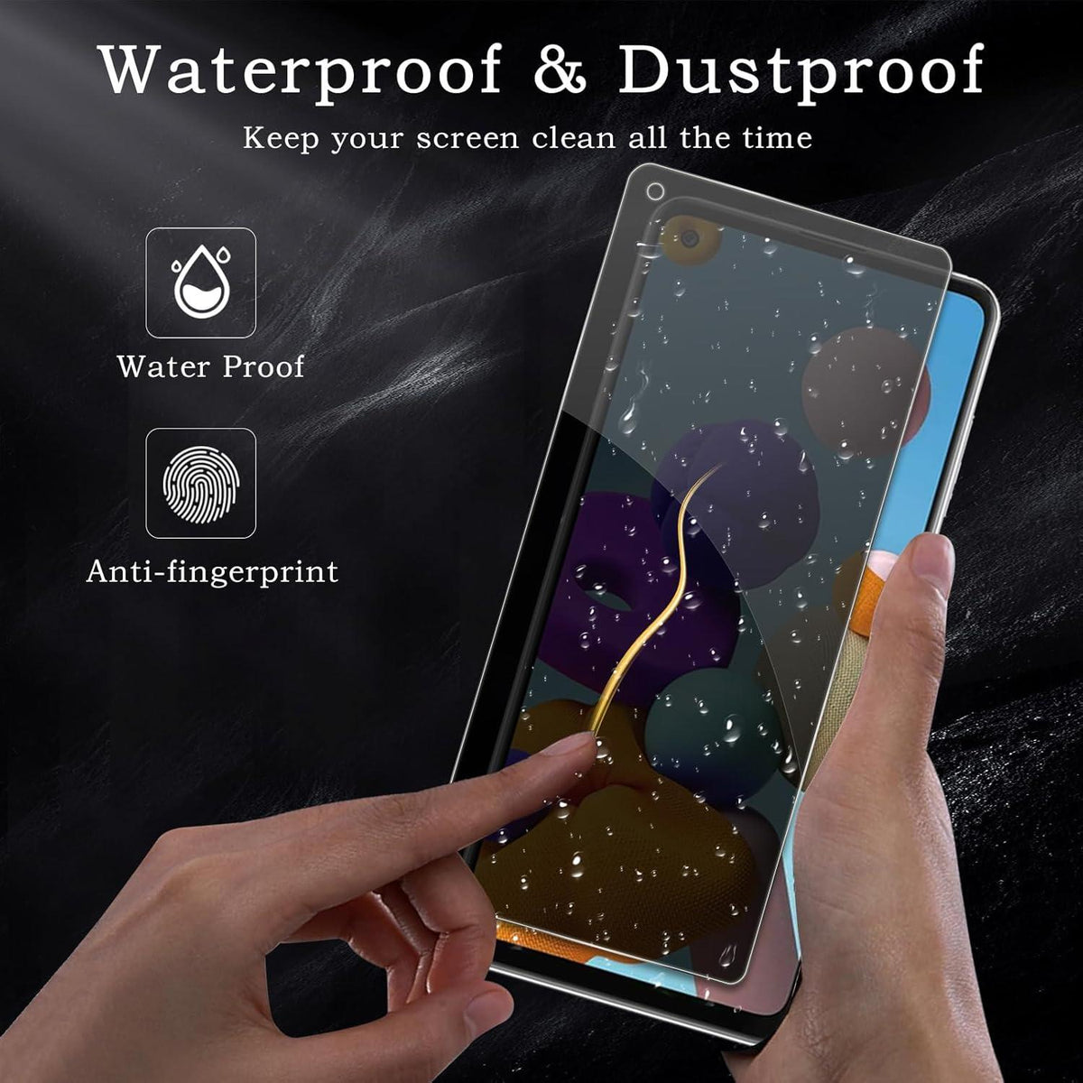 Sichtschutz Samsung Galaxy A21s 9H Panzer Schutzfolie Anti-Spy HD