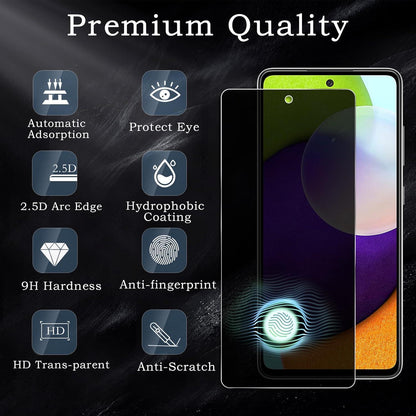 2x Samsung Galaxy A52/A51/A53 Sichtschutzfolie, Anti-Spy Glas, HD