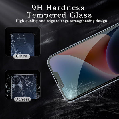 2er Set iPhone 14 Plus Sichtschutzfolie & Kameraschutz - Anti-Spy Glas