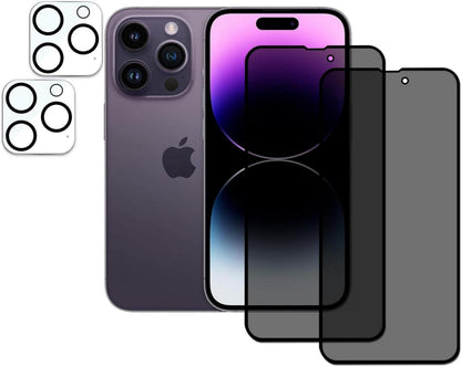 Sichtschutz und Kameraschutz für iPhone 14 Pro, Panzer Schutzfolie