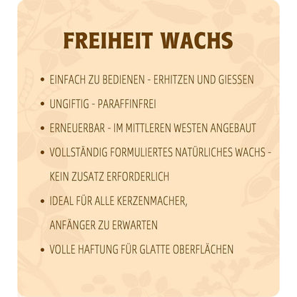 Sojawachs für Kerzen 10kg, Premium Bio Kerzenwachs zum Selbermachen
