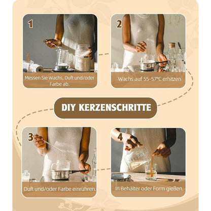 Sojawachs für Kerzen 10kg, Premium Bio Kerzenwachs zum Selbermachen