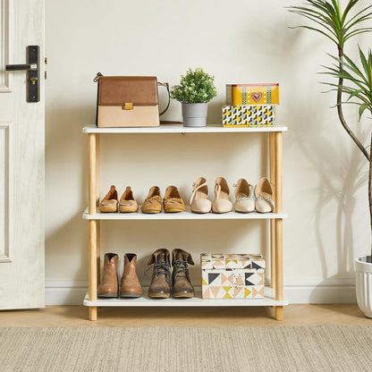 3-Tier Holz Bücherregal Organizer multifunktional stehend für Schlafzimmer