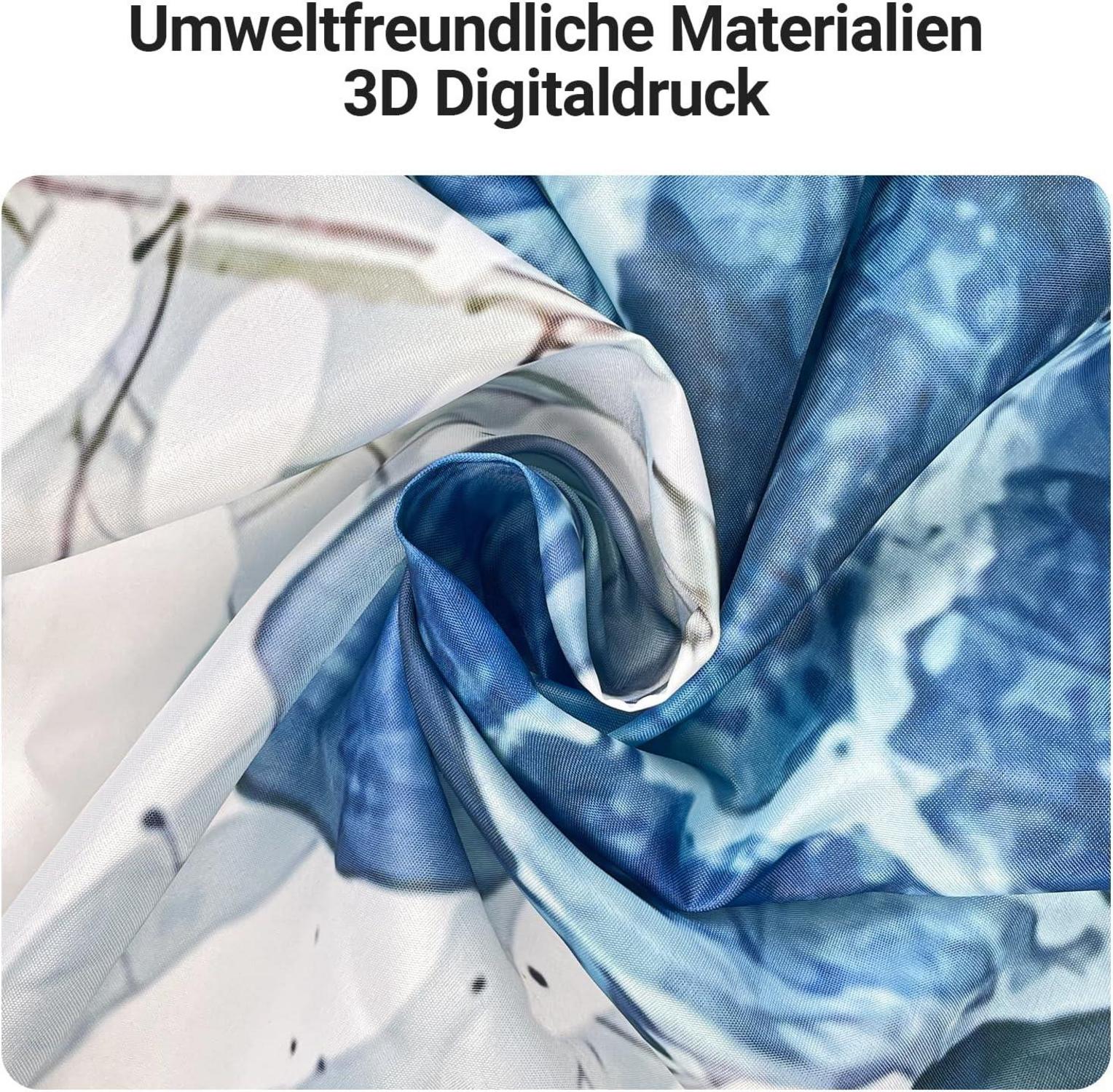 Duschvorhang Meeresschildkröte Antischimmel 100x180cm Polyester Blau
