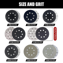 Schleifscheiben 125mm Klett 80 Stück Set Nass/Trockenschliff
