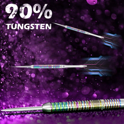 WIN.MAX 90% Tungsten Dartpfeile 3 Stück 16-28g Metallspitze