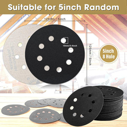 Schleifpapier 125mm Klett 5000 Körnung, Nass & Trocken, Metall & Auto