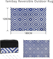 Outdoor Teppich 120x180cm wasserdicht & leicht - Terrasse