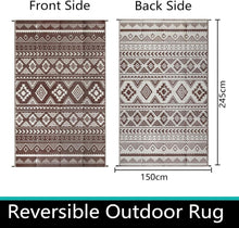 Outdoor Teppich 150 x 245 cm Wetterfest Camping Balkon