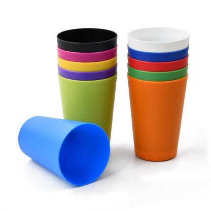 11 Bunte Kunststoffbecher 260ml – Kinder, Party, Camping