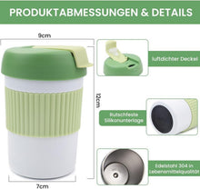 Bugucat Thermobecher Isolierbecher 350ML Edelstahl