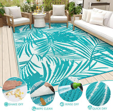 Outdoor Teppich Wetterfest Terrasse Gartenteppich Wendbar