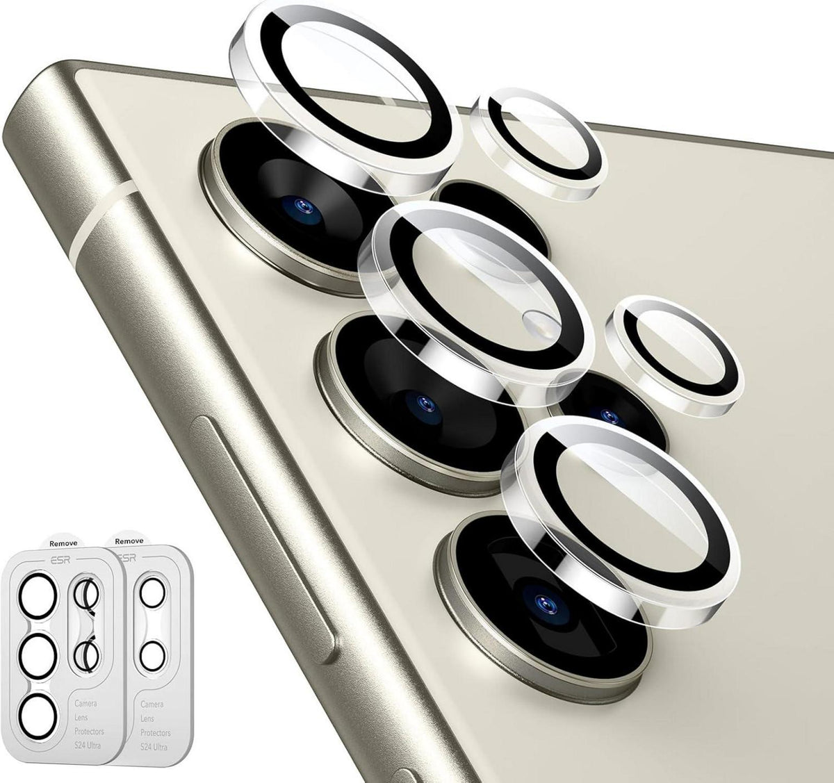 ESR Samsung Galaxy S24 Ultra Kameraschutz 2 Set, Linsenschutzfolien